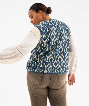 Gilet sans manches à motif ethnique femme grande taille vue7 - GEMO (G TAILLE) - GEMO