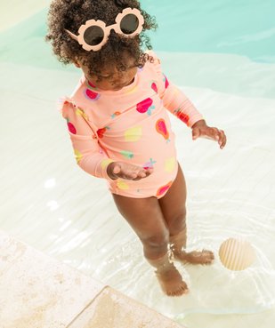 Tee-shirt de bain anti UV à motifs fruits bébé fille vue1 - GEMO 4G BEBE - GEMO