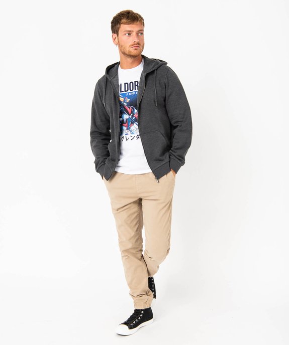 Sweat zippé à capuche homme vue5 - GEMO (HOMME) - GEMO