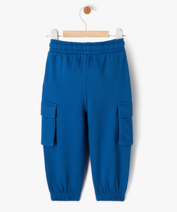 Pantalon en maille coupe cargo bébé garçon vue3 - GEMO(BEBE DEBT) - GEMO