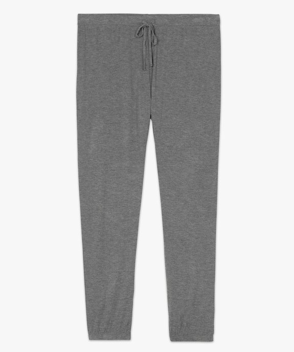 Pantalon de pyjama femme grande taille resserré dans le bas  vue4 - GEMO 4G FEMME - GEMO