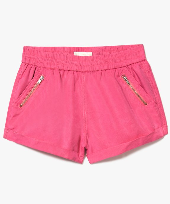 Short fluide en Lyocell au look rétro vue1 - GEMO (JUNIOR) - GEMO