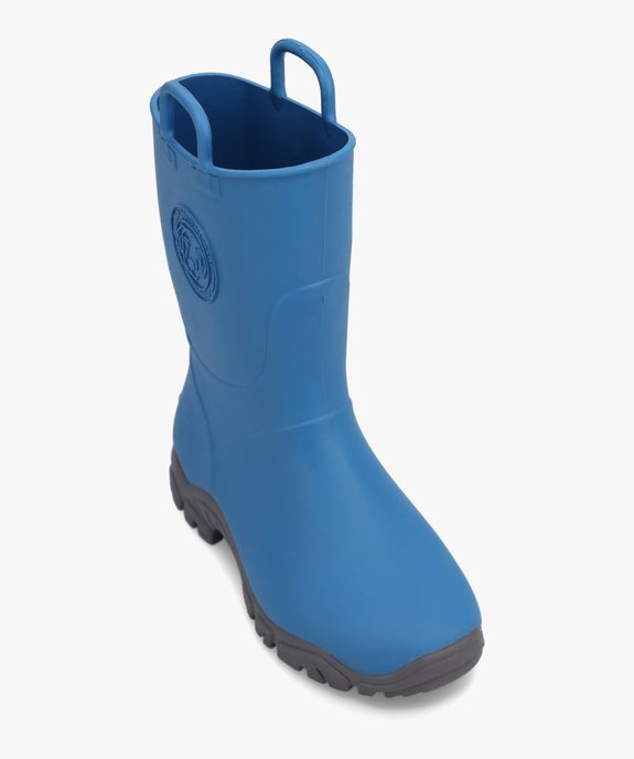 Bottes de pluie garçon unies à anses - Boatilus vue5 - BOATILUS - GEMO