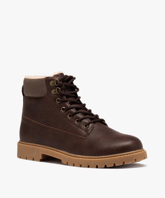 Boots homme à doublure chaude - Les Supaires vue3 - GEMO (CASUAL) - GEMO