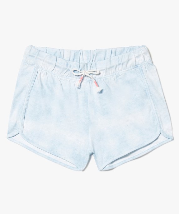 Short fluide en coton avec taille élastiquée vue1 - GEMO (JUNIOR) - GEMO