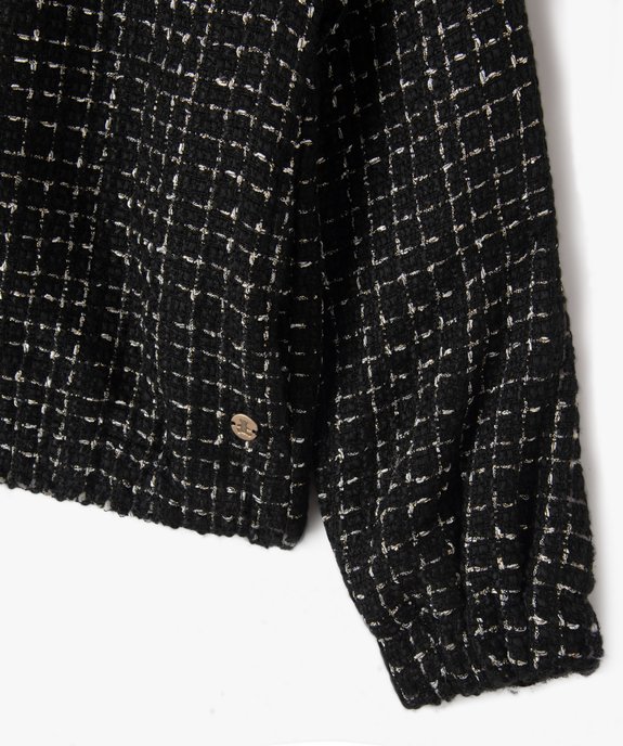 Veste zippée effet tweed fille - LuluCastagnette vue2 - LULUCASTAGNETTE - GEMO