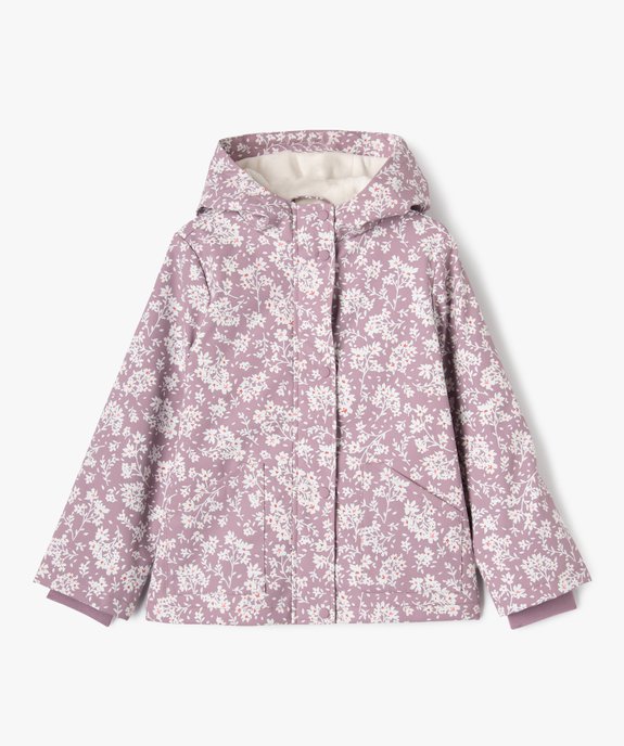 Imperméable à capuche et doublure chaude avec imprimé animé fille vue1 - GEMO (ENFANT) - GEMO