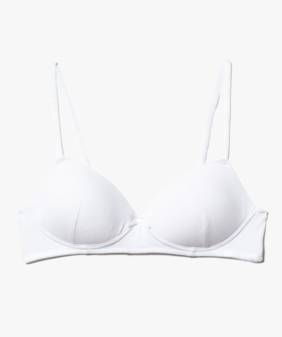 Soutien-gorge avec bonnets paddés fille vue1 - GEMO 4G FILLE - GEMO