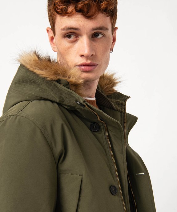 Parka d'hiver à capuche homme vue2 - GEMO (HOMME) - GEMO