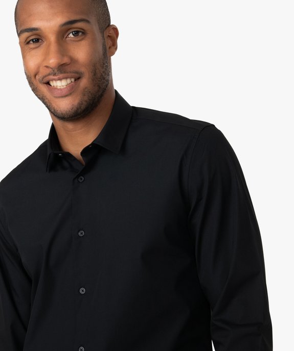 Chemise homme coupe droite unie - Repassage facile vue2 - GEMO (HOMME) - GEMO