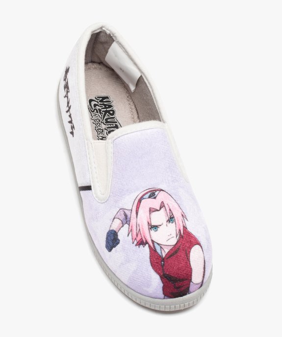 Chaussons fille imprimés en velours - Naruto vue5 - NARUTO - GEMO