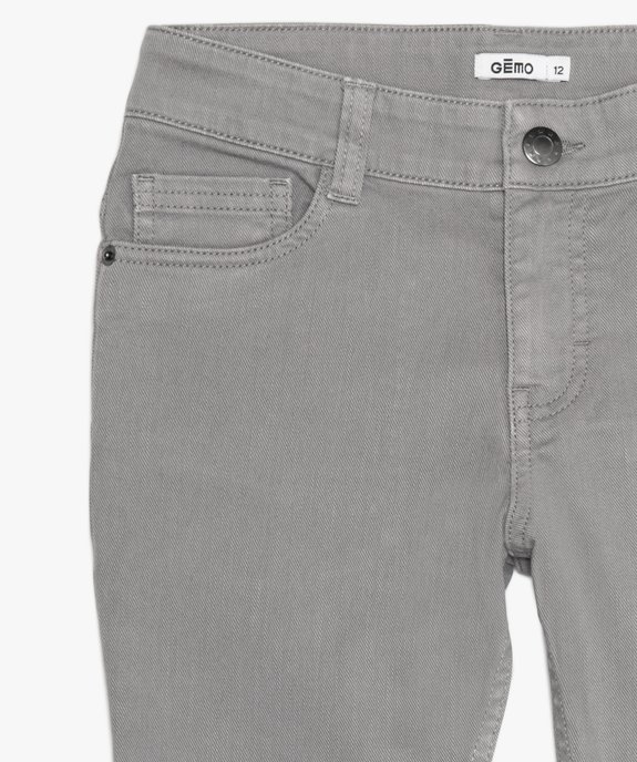 Pantalon garçon style jean slim 5 poches vue2 - GEMO 4G GARCON - GEMO