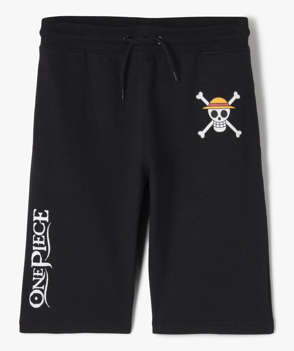 Bermuda en molleton à motif garçon - One Piece vue1 - ONE PIECE - GEMO