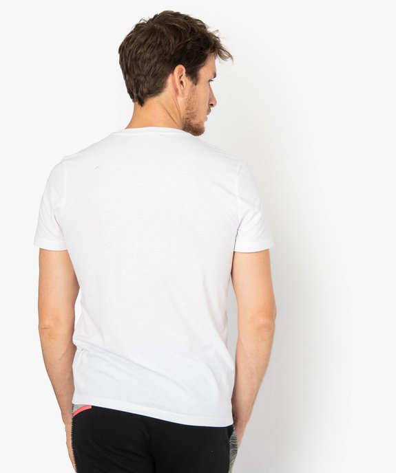 Tee-shirt homme à manches courtes et imprimé en relief - Kappa vue3 - KAPPA - GEMO