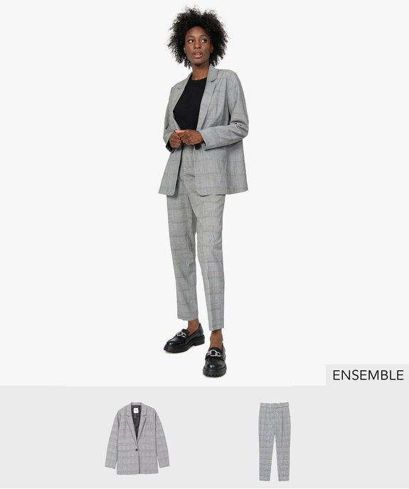 Tailleur a carreaux fashion femme