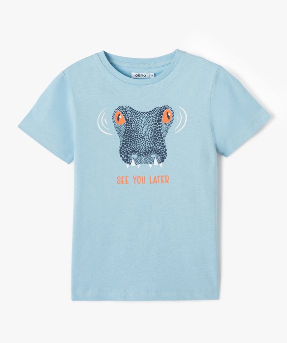 Tee-shirt garçon à manches courtes avec motif sur le buste vue1 - GEMO (ENFANT) - GEMO