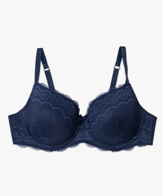 Soutien-gorge grande taille à armatures et coques fines  vue4 - GEMO(HOMWR FEM) - GEMO