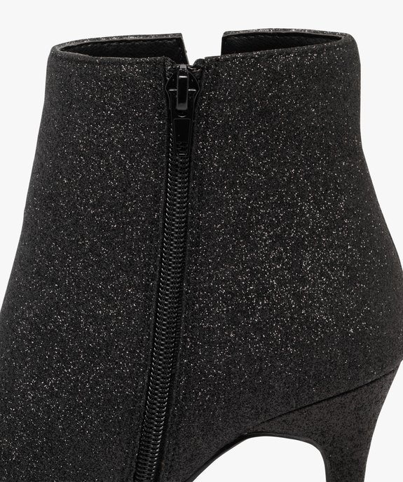 Boots femme à talon fin avec paillettes vue7 - GEMO(URBAIN) - GEMO