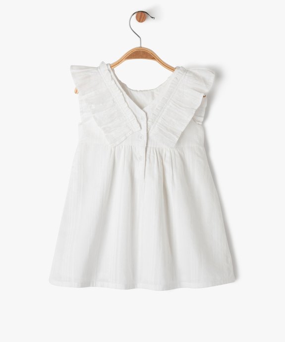 Robe à volants avec buste brodé bébé fille - LuluCastagnette vue3 - LULUCASTAGNETTE - GEMO