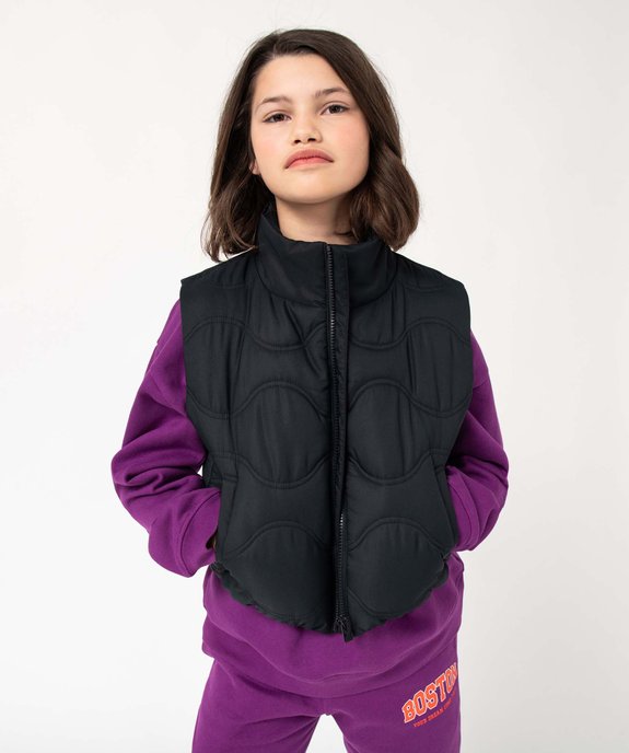 Blouson fille matelassé sans manches vue1 - GEMO 4G FILLE - GEMO