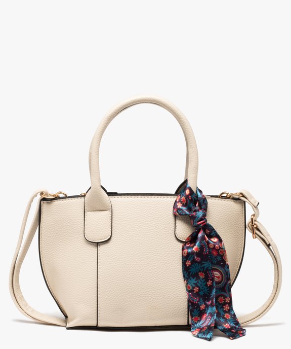 Sac femme petit volume avec foulard sur les anses vue1 - GEMO (ACCESS) - GEMO