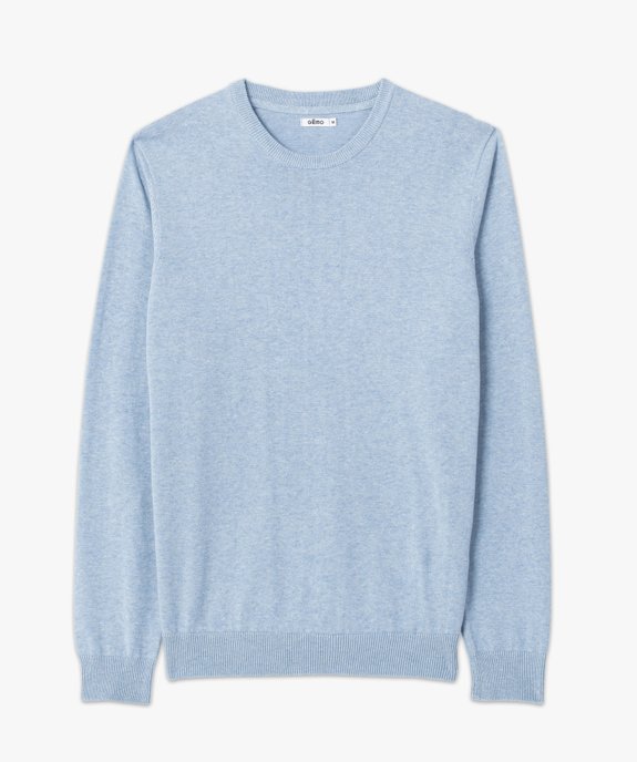 Pull à col rond en coton homme vue7 - GEMO (HOMME) - GEMO