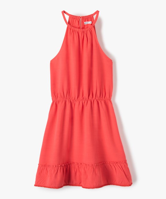 Robe fille courte à encolure US et taille élastiquée vue2 - GEMO (JUNIOR) - GEMO