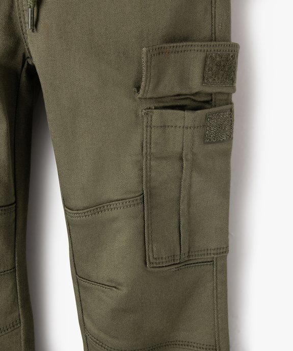 Pantalon cargo résistant garçon vue3 - GEMO (ENFANT) - GEMO