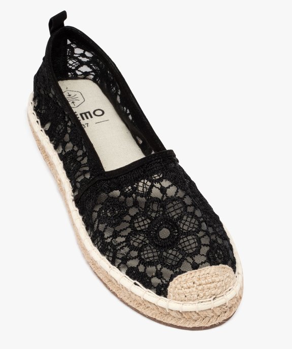 Espadrilles en tulle brodé femme vue5 - GEMO (SPORTSWEAR) - GEMO