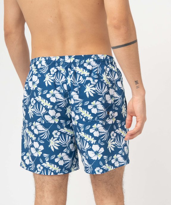 Short de bain homme à motif tropical vue3 - GEMO (PLAGE) - GEMO