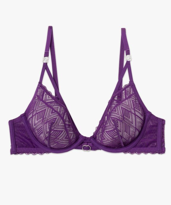 Soutien-gorge corbeille en dentelle avec liens femme vue4 - GEMO(HOMWR FEM) - GEMO