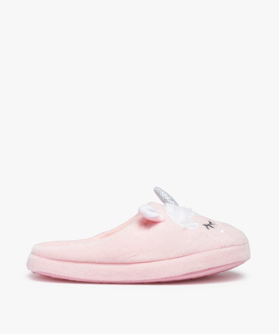 Chaussons fille mules en forme de licorne détails pailletés  vue1 - GEMO (ENFANT) - GEMO