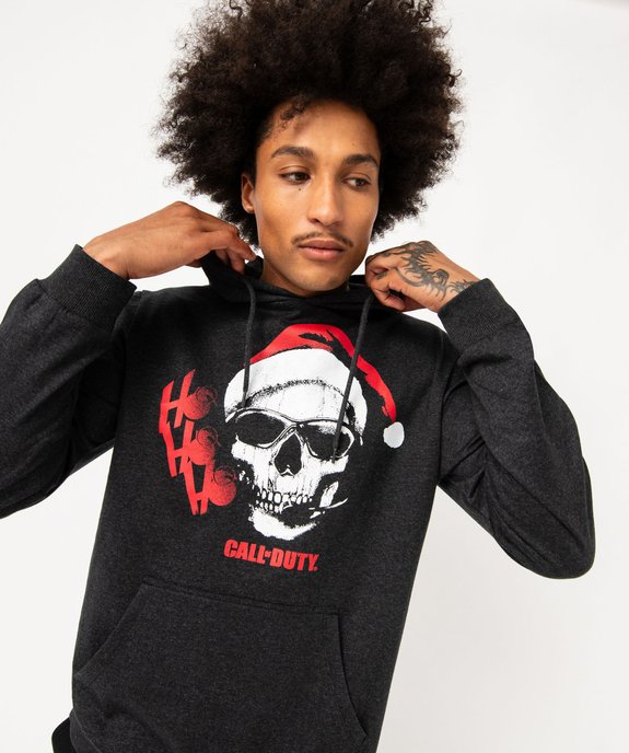 Sweat à capuche imprimé extravagant spécial Noël homme - Call of Duty vue2 - CALL OF DUTY - GEMO