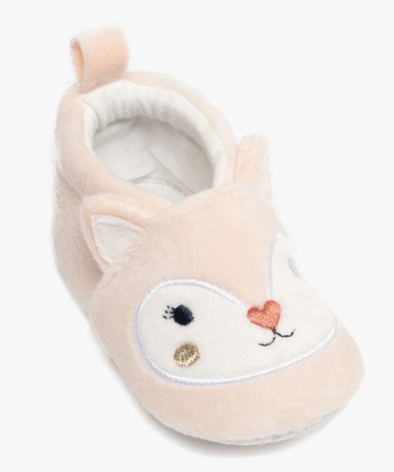 Chaussons de naissance en velours motif animal brodé bébé vue5 - LITTLE LOVE GEMO FOR GOOD - GEMO