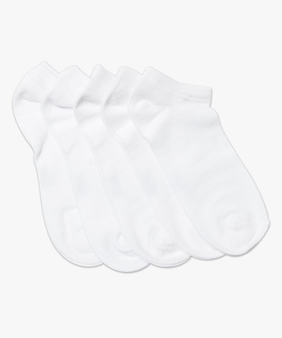 Chaussettes femme ultra courtes unies (lot de 5) vue1 - GEMO 4G FEMME - GEMO