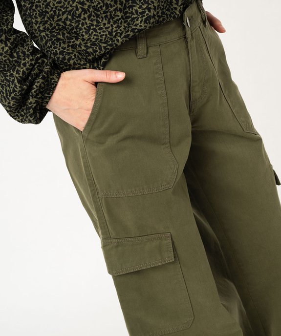 Pantalon large coupe cargo femme vue2 - GEMO 4G FEMME - GEMO