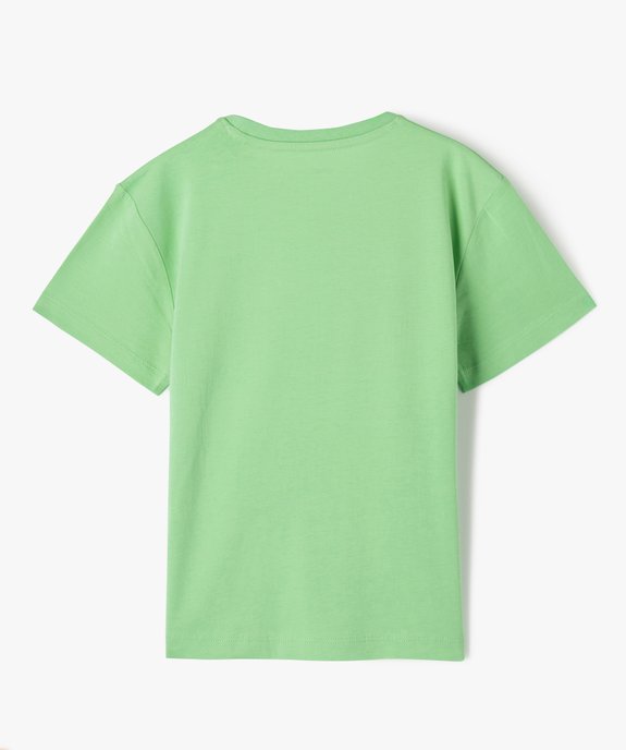 Tee-shirt à manches courtes oversize avec motif skate garçon vue3 - GEMO (ENFANT) - GEMO