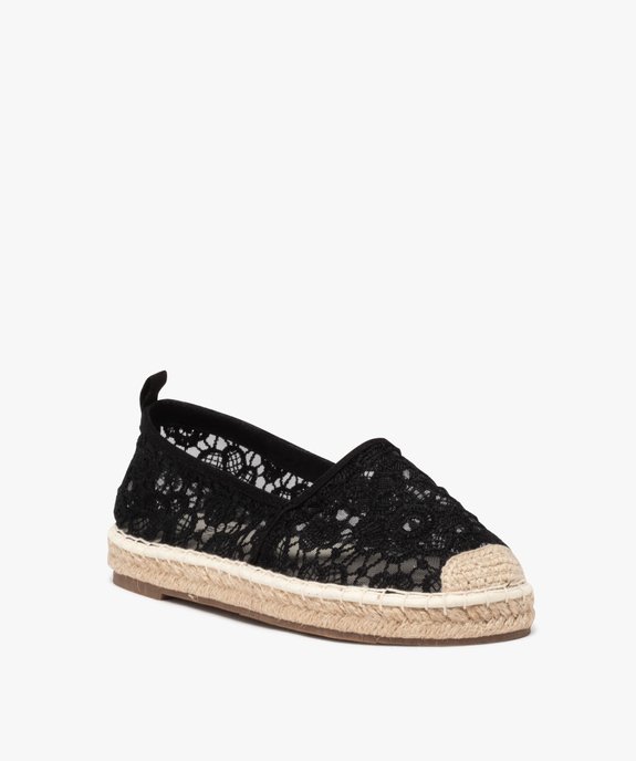 Espadrilles en tulle brodé femme vue2 - GEMO (SPORTSWEAR) - GEMO