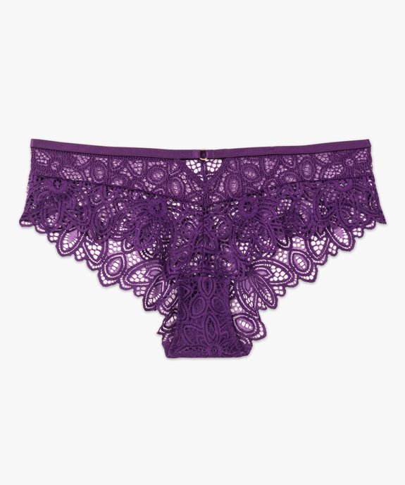 Shorty en dentelle transparente femme vue4 - GEMO(HOMWR FEM) - GEMO