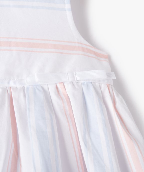 Robe bébé fille sans manches avec jupon vue2 - GEMO(BEBE DEBT) - GEMO