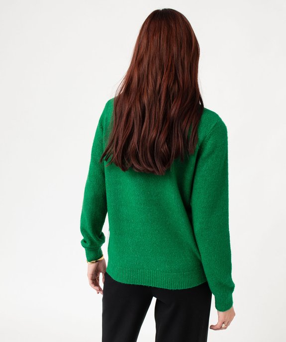 Pull de Noël avec motifs pingouins et sequins femme vue3 - GEMO(FEMME PAP) - GEMO