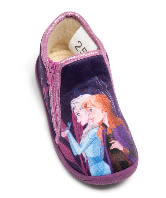 Chaussons fille bottillons à zip La Reine des Neiges - Disney vue5 - REINE DES NEIGE - GEMO