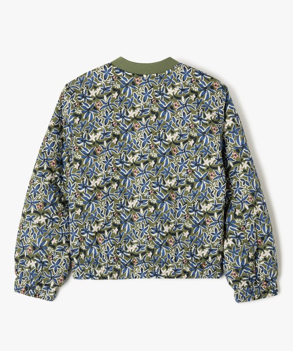 Blouson matelassé à motifs fleuris fille - LuluCastagnette vue5 - LULU G4G - GEMO