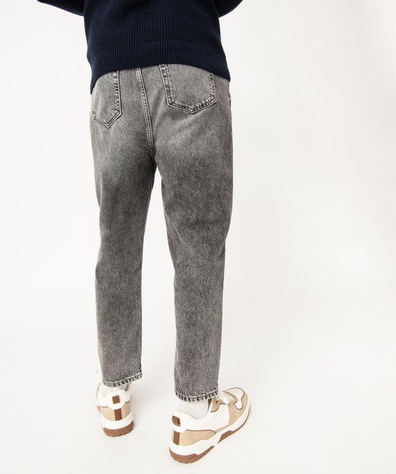 Jean cropped en denim délavé homme vue3 - GEMO (HOMME) - GEMO