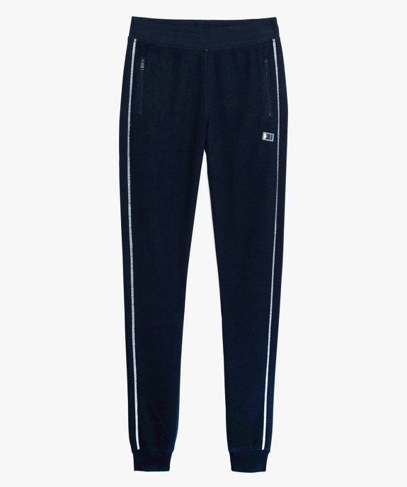 Pantalon de jogging garçon avec bandes contrastantes vue1 - GEMO (JUNIOR) - GEMO