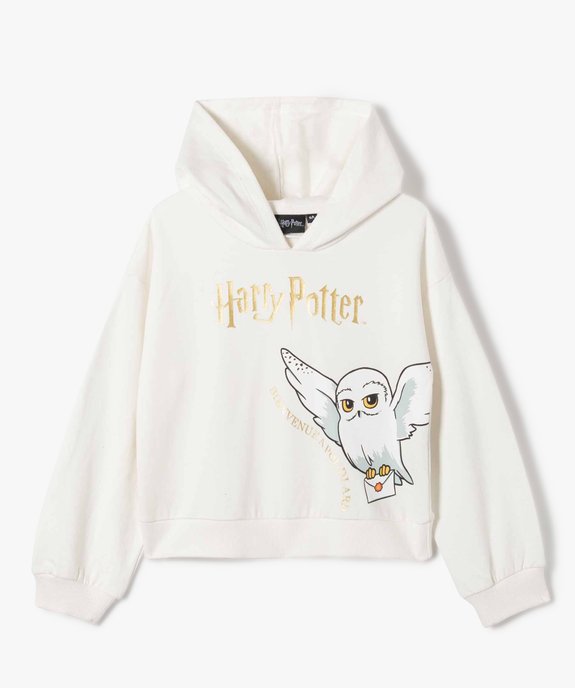 Sweat fille court à capuche avec motif - Harry Potter vue1 - HARRY POTTER - GEMO