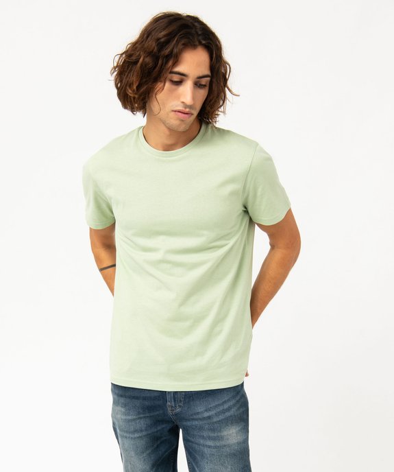 Tee-shirt à manches courtes et col rond homme vue2 - GEMO 4G HOMME - GEMO