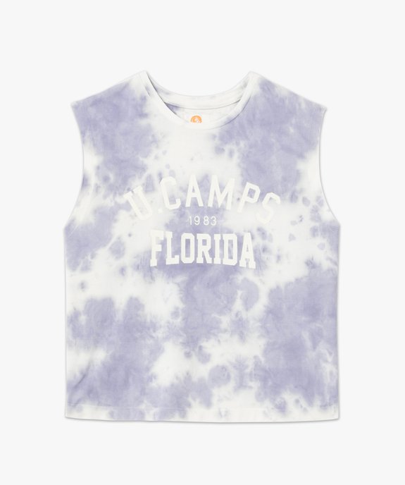 Débardeur femme esprit tie and dye – Camps United vue4 - CAMPS UNITED - GEMO