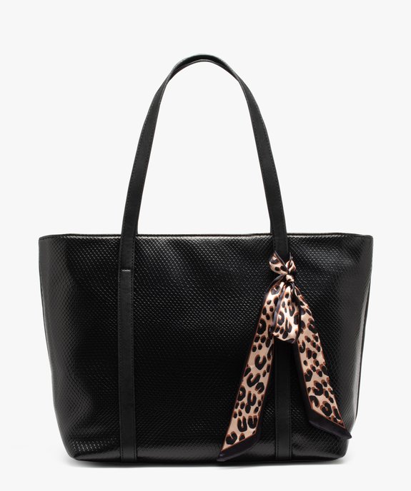 Sac cabas pour ordinateur motif serpent avec foulard imprimé femme vue1 - GEMO (ACCESS) - GEMO