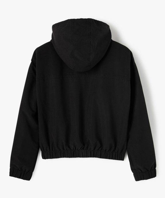 Veste fille à capuche pour le sport déperlante vue3 - GEMO (JUNIOR) - GEMO